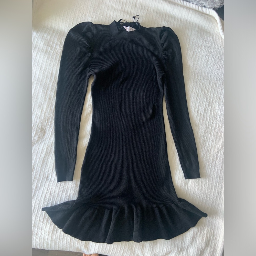 NEW Black Ribbed Dress